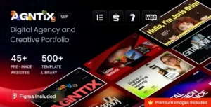 Agntix – Digital Agency & Creative Portfolio WordPress Theme