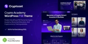 Cryptozet – Crypto & Blockchain Academy Gutenverse FSE WordPress Theme