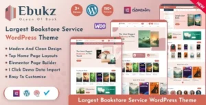 Ebukz – eBook & eReading Shop WordPress Theme