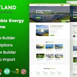 Energyland - Solar & Renewable Energy WordPress Theme