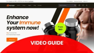 Gains – Fitness Suppliment Store WooCommerce Elementor Template Kit