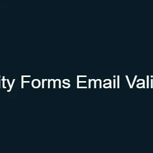 Gravity Forms Email Validator