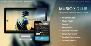 Music Club – Band/Party WordPress Theme