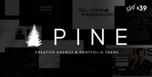 Pine – Creative Agency & Portfolio WordPress Theme