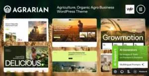 Agrarian – Agriculture Company & Organic Farm WordPress Theme