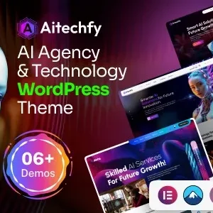 Aitechfy - AI Agency & Technology WordPress Theme