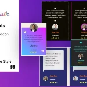 BWD Testimonials – Addons for elementor