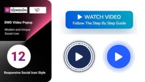 BWD Video Popup Addon For Elementor