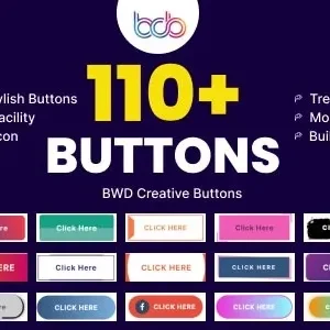 BWD creative buttons elementor addon