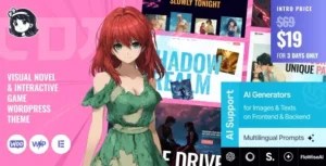 ComX – Visual Novel & Interactive Game WordPress Theme