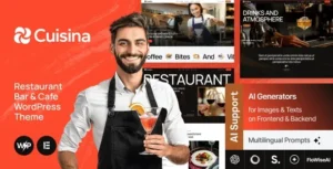 Cuisina – Restaurant Bar & Cafe WordPress Theme