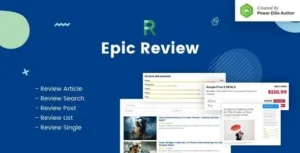 Epic Review – WordPress Plugin & Add Ons for Elementor & WPBakery Page Builder