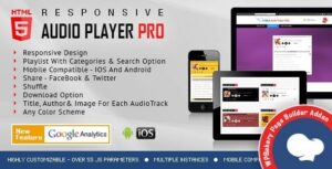 HTML5 Audio Player PRO – Addon for WPBakery Page Builder