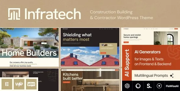 Infratech - Construction Building & Contractor WordPress Theme