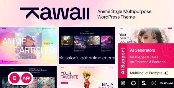 Kawaii – Anime Creative Original WordPress Theme