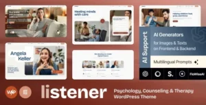 Listener – Psychology, Counseling & Therapy WordPress Theme