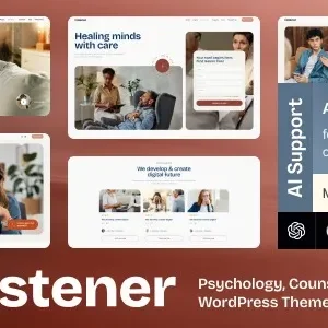 Listener - Psychology, Counseling & Therapy WordPress Theme