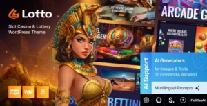 Lotto – Slot Casino & Lottery WordPress Theme