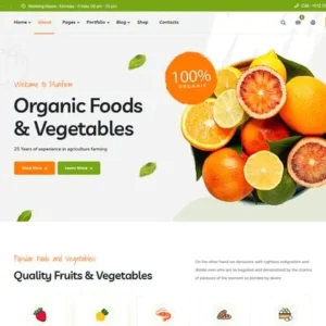 Munfirm – Organic Food Store WordPress Theme