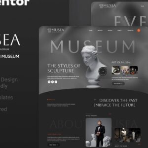 Musea - Art Exhibition & Modern Museum Elementor Template Kit