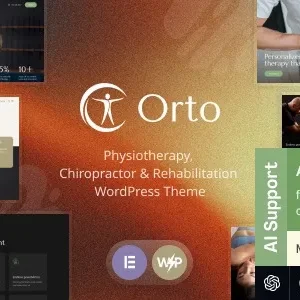 Ortho – Physiotherapy, Chiropractor & Rehabilitation WordPress Theme
