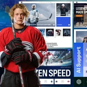 Puck - Ice Hockey & Winter Sports WordPress Theme