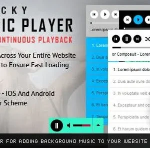 Sticky HTML5 Music Player – WordPress Plugin