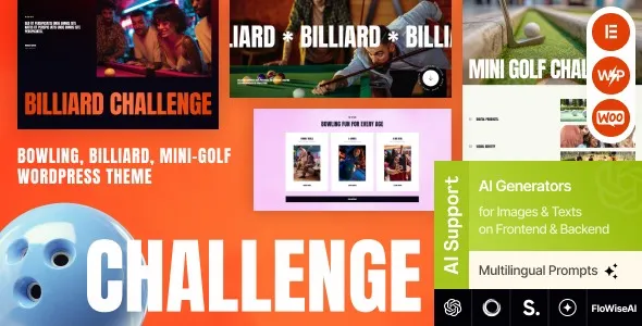 Challenge - Bowling, Billiard & Mini-Golf WordPress Theme