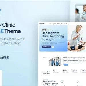 Pisiopax - Physiotherapy Clinic Gutenverse FSE WordPress Block Theme