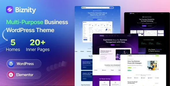 Free Download Biznity – Multipurpose Business WordPress Theme 1.0.2 ...