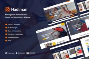Hadiman – Handyman Renovation Services WordPress Theme