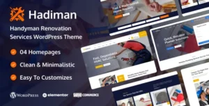 Hadiman – Handyman Renovation Services WordPress Theme