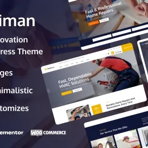 Hadiman - Handyman Renovation Services WordPress Theme