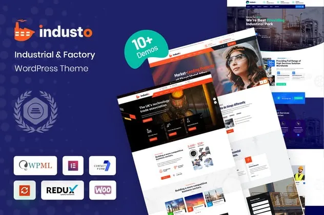 Industo - Industrial Industry & Factory WordPress