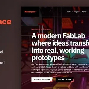 Makerspace – FabLab & Community Workshop WordPress Theme