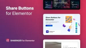 Sharinger  – Share Buttons for Elementor