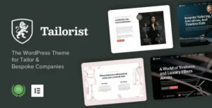 Tailorist – Tailoring & Fashion WordPress Theme