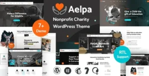 Aelpa – Nonprofit Charity WordPress Theme
