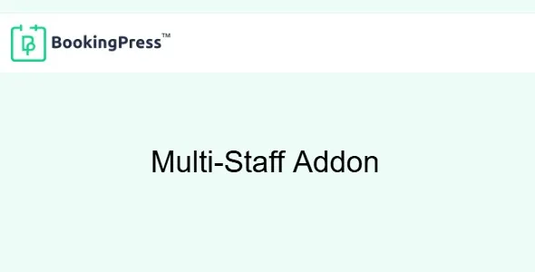 bBookingPress Multi-Staff Addon