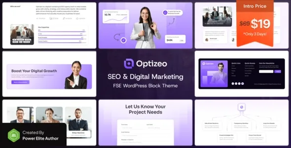 Optizeo - SEO & Digital Marketing FSE WordPress Block Theme