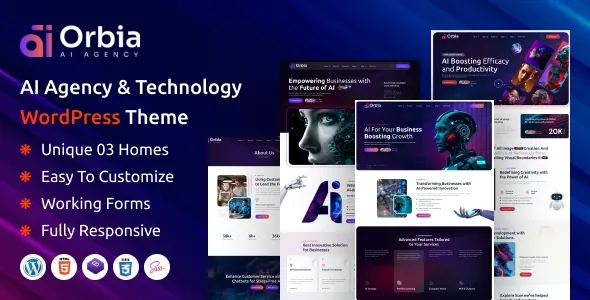 Orbia – AI Agency & Technology WordPress Theme