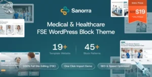 Sanorra – Medical & Healthcare FSE WordPress Block Theme