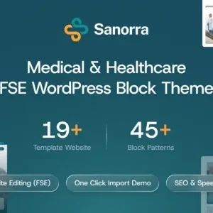 Sanorra – Medical & Healthcare FSE WordPress Block Theme