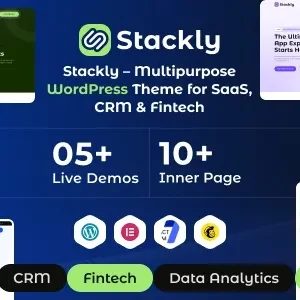 Stackly - Multipurpose WordPress Theme for SaaS, CRM & Fintech
