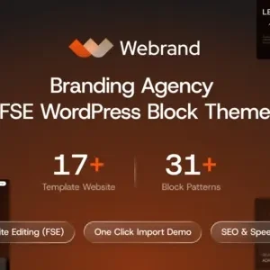 Webrand – Branding Agency Gutenverse FSE WordPress Block Theme
