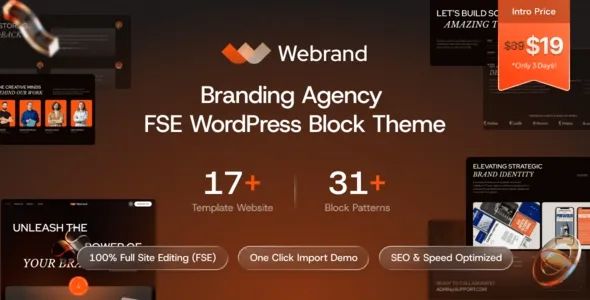 Webrand – Branding Agency Gutenverse FSE WordPress Block Theme