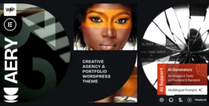 Aery – Creative Agency & Portfolio WordPress Theme