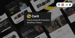 Carit – Charity Nonprofit & Donation WordPress Theme