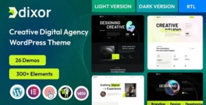 Dixor  – Creative Digital Agency WordPress Theme