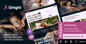 GNight – Sleep Coach & Insomnia Clinic WordPress Theme